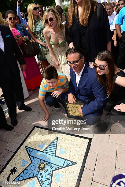 Andy Garcia attends Miami Walk Of Fame unveiling at Bayside Marketplace on March 21, 2014 in Miami, Florida.