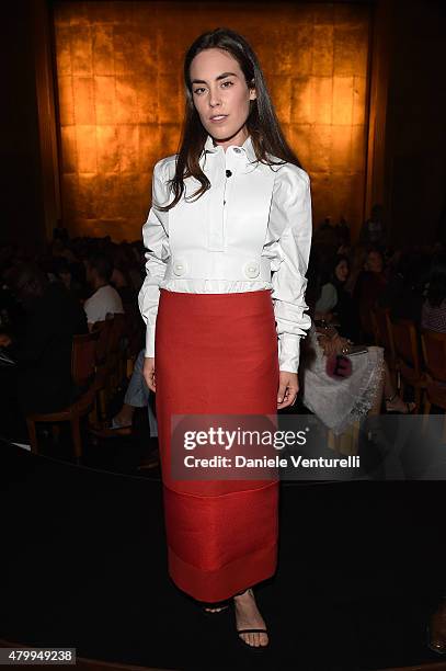 Tallulah Harlech attends the Fendi show as part of Paris Fashion Week Haute Couture Fall/Winter 2015/2016 on July 8, 2015 in Paris, France.