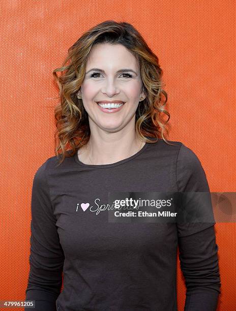 Founder and pastry chef of Sprinkles Cupcakes Candace Nelson poses at the grand opening of Sprinkles Cupcakes at The LINQ on March 21, 2014 in Las...