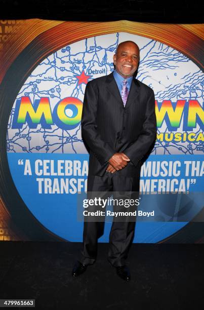 Former Motown Records Founder and Producer Berry Gordy, Jr., poses for photos during a presentation of the national touring company of "Motown The...