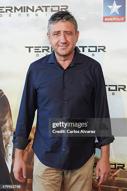 Ramon Aranguena attends the "Terminator Genesis" premiere at the Kinepolis cinema on July 8, 2015 in Madrid, Spain.