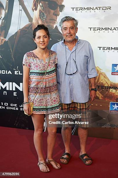 Spanish actor Carlos Iglesias attends the "Terminator Genesis" premiere at the Kinepolis cinema on July 8, 2015 in Madrid, Spain.