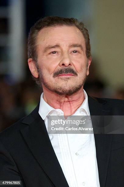 Spanish actor Juan Diego attends the 17th Malaga Film Festival 2014 opening ceremony at the Cervantes Theater on March 21, 2014 in Malaga, Spain.