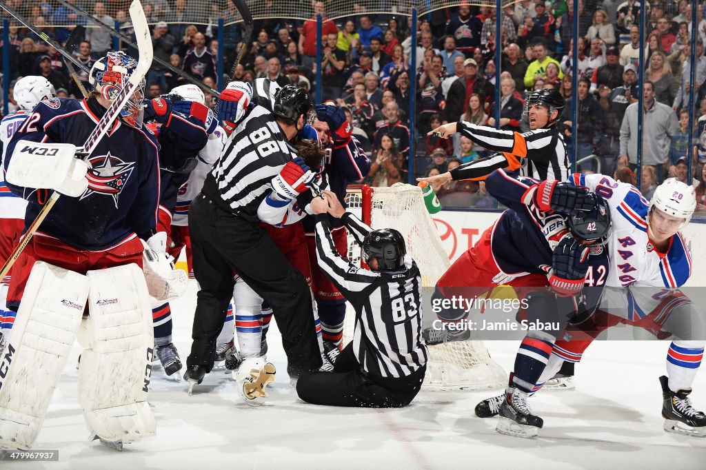 New York Rangers v Columbus Blue Jackets