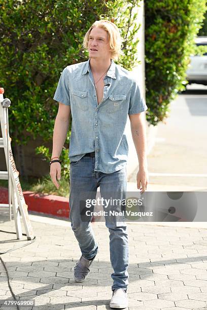 Cody Simpson visits "Extra" at Universal Studios Hollywood on July 8, 2015 in Universal City, California.