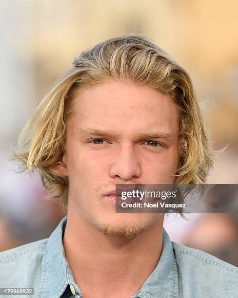 Cody Simpson visits "Extra" at Universal Studios Hollywood on July 8, 2015 in Universal City, California.