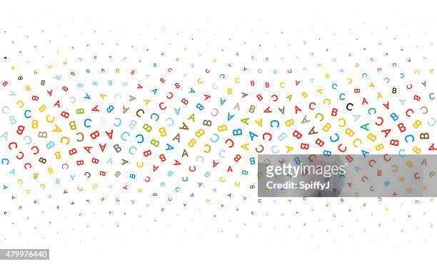 abc letters background texture - education pattern stock illustrations