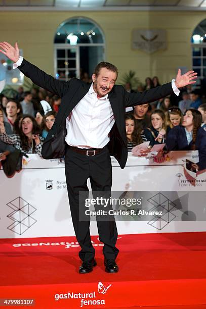 Spanish actor Juan Diego attends the 17th Malaga Film Festival 2014 opening ceremony at the Cervantes Theater on March 21, 2014 in Malaga, Spain.