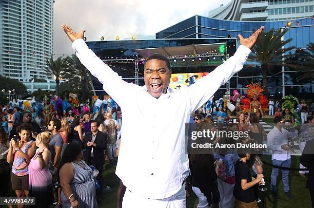 Tracy Morgan attends "Rio 2" premiere at Fontainebleau Miami Beach on March 21, 2014 in Miami Beach, Florida.