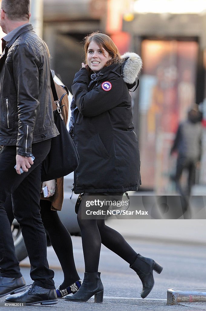 Celebrity Sightings In New York City - March 21, 2014