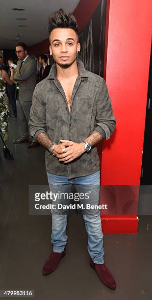 Aston Merrygold attends the Arqiva Commercial Radio Awards at The Roundhouse on July 8, 2015 in London, England.