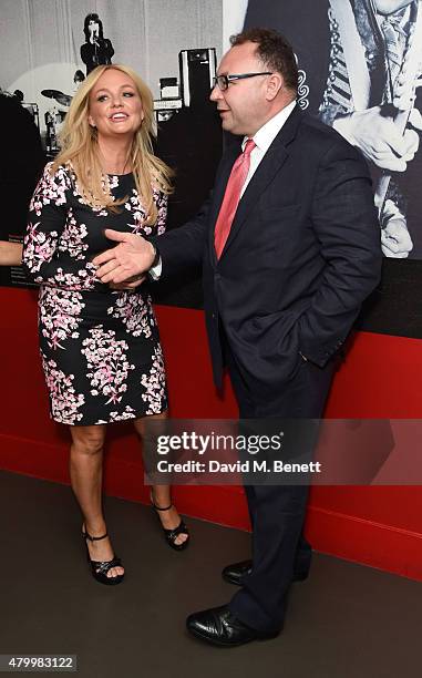 Emma Bunton and Jonathan Shalit attends the Arqiva Commercial Radio Awards at The Roundhouse on July 8, 2015 in London, England.