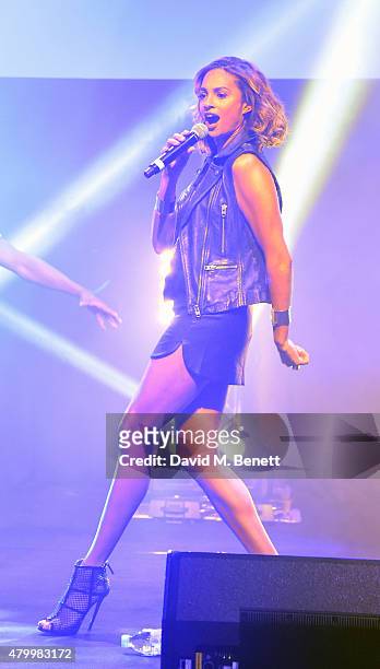 Alesha Dixon performs at the Arqiva Commercial Radio Awards at The Roundhouse on July 8, 2015 in London, England.