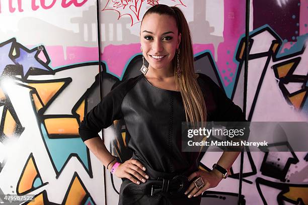 Ronja Hilbig attends the Guido Maria Kretschmer after show party during the Mercedes-Benz Fashion Week Berlin Spring/Summer 2016 on July 8, 2015 in...