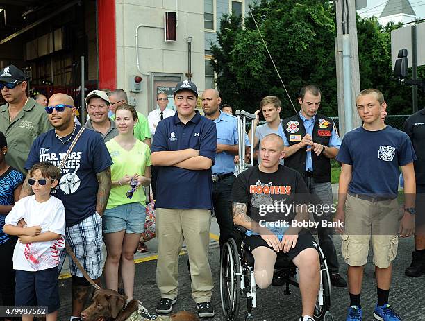 Michael Gandolfini attends the 2015 Wounded Warrior Adaptive Sports Program at Rescue Ladder Company on July 8, 2015 in New York City.