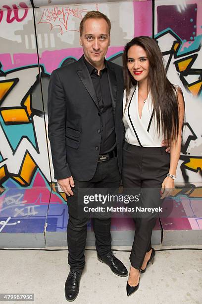 Paul van Dyk and his new girlfriend Margarita Morello attend the Guido Maria Kretschmer after show party during the Mercedes-Benz Fashion Week Berlin...