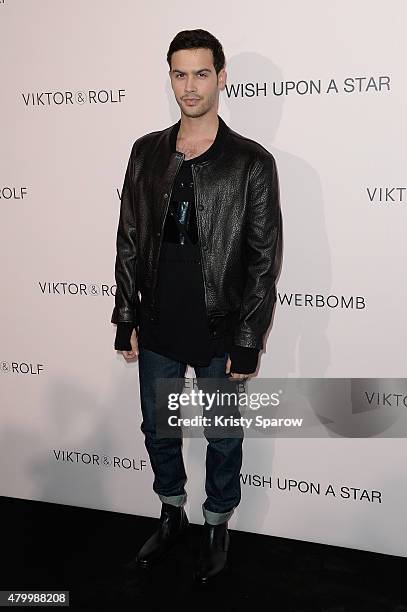 Jesse Remond Lacroix attends the Viktor & Rolf FlowerBomb Fragrance 10th Anniversary Party as part of Paris Fashion Week Haute Couture Fall/Winter...