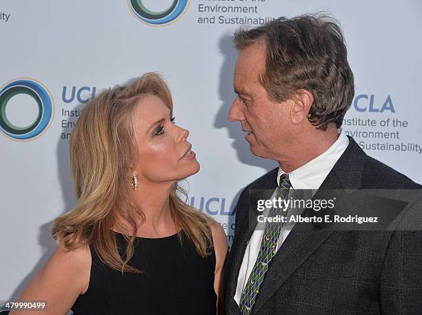 Actress Cheryl Hines and attorney Robert F. Kennedy, Jr. Attend An Evening of Environmental Excellence presented by the UCLA Institute of the...