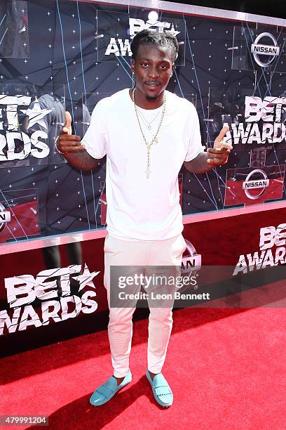 Dre Kirkpatrick arrived at the BET & Make A Wish Foundation Recipients BET Experience At LA. Live Red Carpet arrivals - Weekend Events on June 28,...