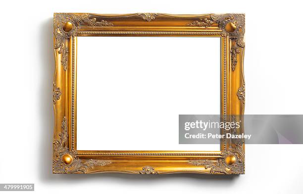 picture frame with copy space - painting frame stock-fotos und bilder