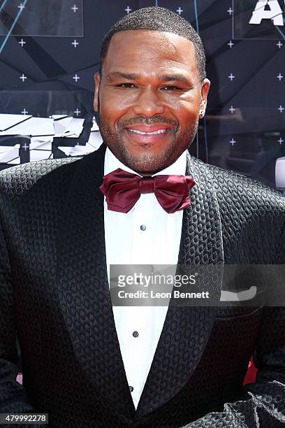 Actor Anthony Anderson arrived at the BET & Make A Wish Foundation Recipients BET Experience At LA. Live Red Carpet arrivals - Weekend Events on June...
