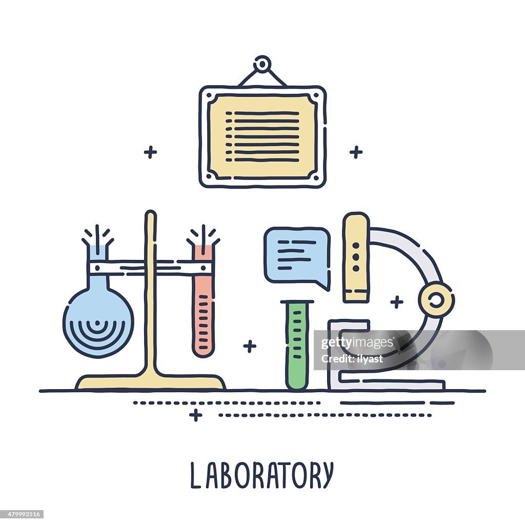 Machine Lab Symbol Laboratory Symbol High-Res Vector Graphic - Getty Images