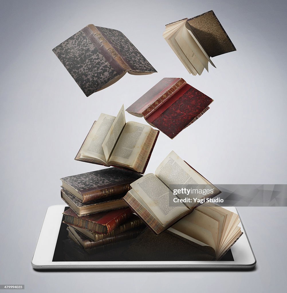 Book and digital tablet