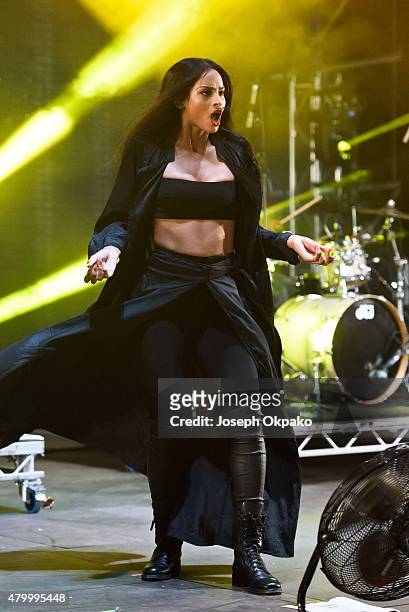 Ciara performs on day 3 of the New Look Wireless Festival at Finsbury Park on July 5, 2015 in London, England.