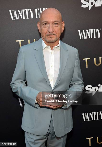 Actor Ben Kingsley as Vanity Fair and Spike celebrate the premiere of the new series "TUT" at Chateau Marmont on July 8, 2015 in Los Angeles,...