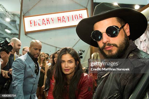 Shermine Sharivar and Manuel Cortez attend the presentation of Sophia Thomalla & Friends - The Saga Continues for Freaky Nation on July 8, 2015 in...