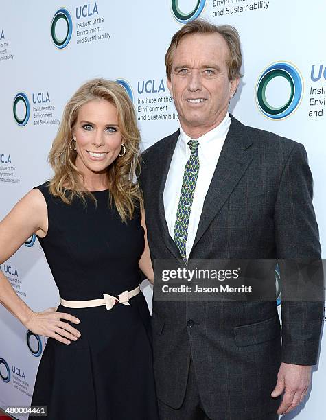 Cheryl Hines and Robert Kennedy Jr attend an Evening of Environmental Excellence presented by The UCLA Institute Of The Environment And...