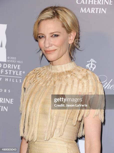 Actress Cate Blanchett attends the Rodeo Drive Walk of Style awards ceremony at Greystone Mansion on February 28, 2014 in Beverly Hills, California.