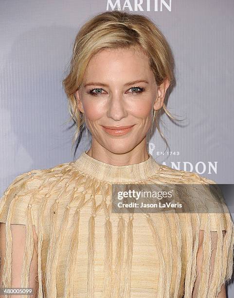 Actress Cate Blanchett attends the Rodeo Drive Walk of Style awards ceremony at Greystone Mansion on February 28, 2014 in Beverly Hills, California.