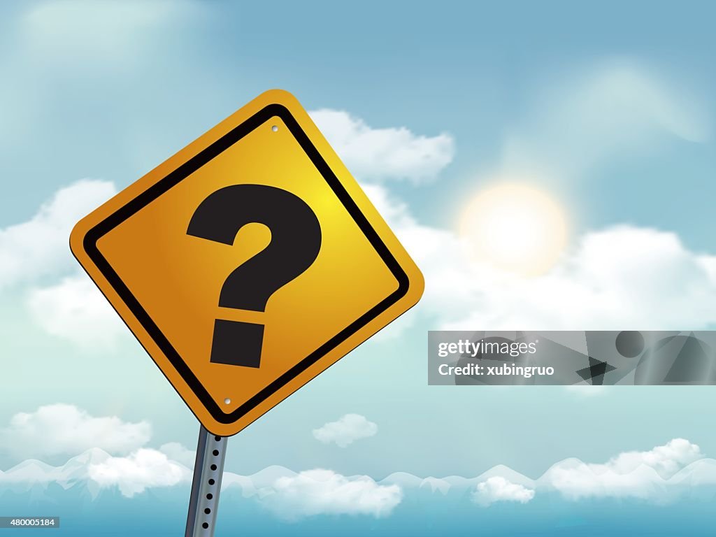 Question Mark Road Sign High-Res Vector Graphic - Getty Images