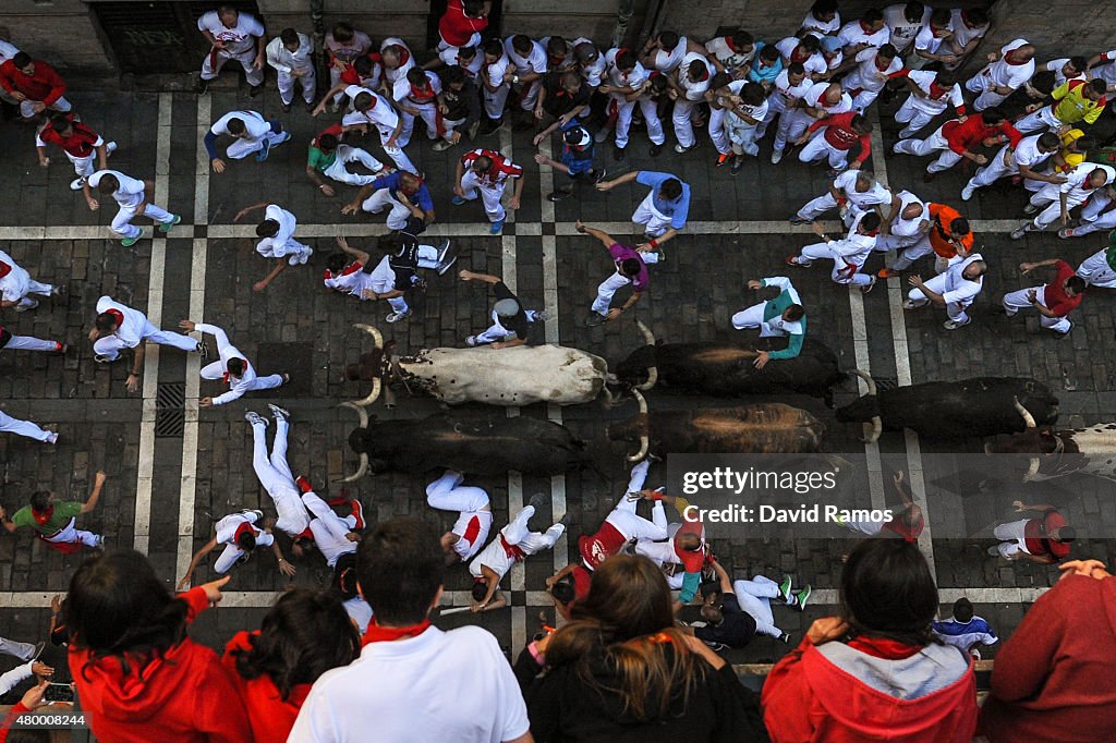 San Fermin Running of the Bulls 2015 - Day 4