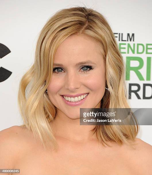 Actress Kristen Bell attends the 2014 Film Independent Spirit Awards on March 1, 2014 in Santa Monica, California.