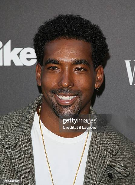 Marlon Yates attends Vanity Fair and Spike TV celebrate the premiere of the new series "TUT" held at Chateau Marmont on July 8, 2015 in Los Angeles,...