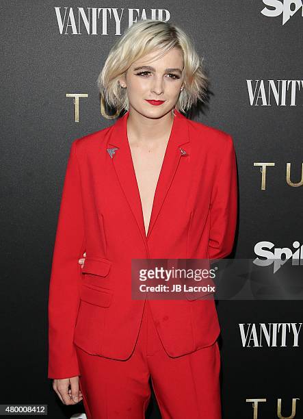 Allie Teilz attends Vanity Fair and Spike TV celebrate the premiere of the new series "TUT" held at Chateau Marmont on July 8, 2015 in Los Angeles,...