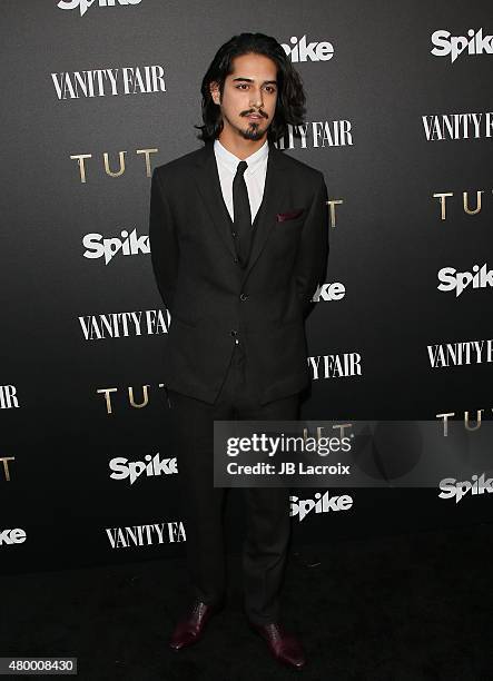 Avan Jogia attends Vanity Fair and Spike TV celebrate the premiere of the new series "TUT" held at Chateau Marmont on July 8, 2015 in Los Angeles,...