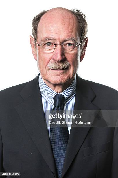Herbert Roesch poses prior to a DFB Executive Board Meeting at DFB Headquarters on March 21, 2014 in Frankfurt am Main, Germany.