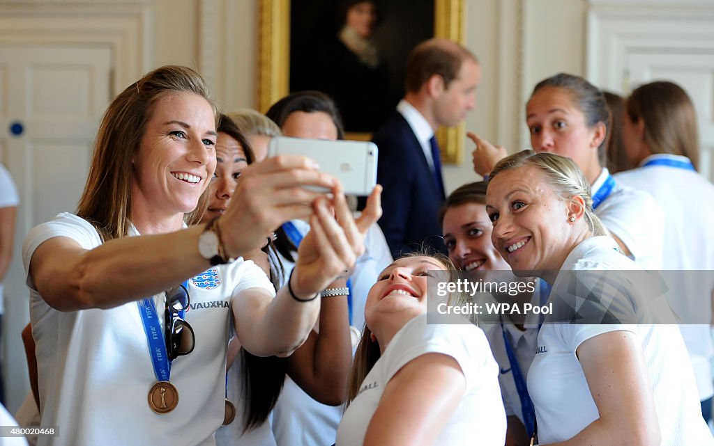 The England Women's Football Team Attend Reception At Kensington Palace