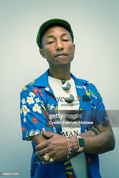 Artist Pharrell Williams is photographed for The Hollywood Reporter on May 15, 2015 in Cannes, France.