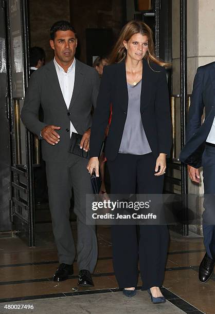 Athina Onassis de Miranda and husband Alvaro de Miranda Neto aka Doda attend Giorgio Armani Prive fashion show at the Palais de Chaillot at Trocadero...