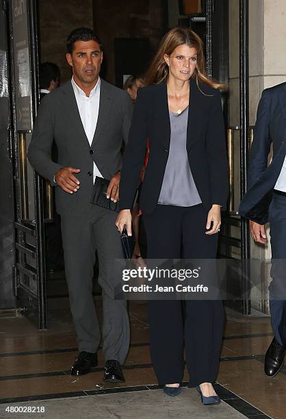 Athina Onassis de Miranda and husband Alvaro de Miranda Neto aka Doda attend Giorgio Armani Prive fashion show at the Palais de Chaillot at Trocadero...