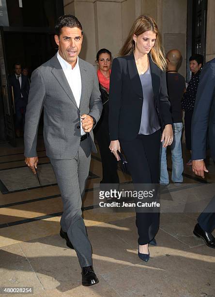 Athina Onassis de Miranda and husband Alvaro de Miranda Neto aka Doda attend Giorgio Armani Prive fashion show at the Palais de Chaillot at Trocadero...