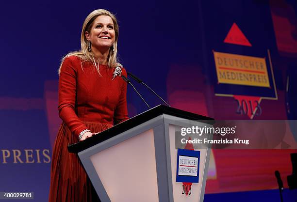 Queen Maxima of the Netherlands attends the German Media Award on March 21, 2014 in Baden-Baden, Germany.