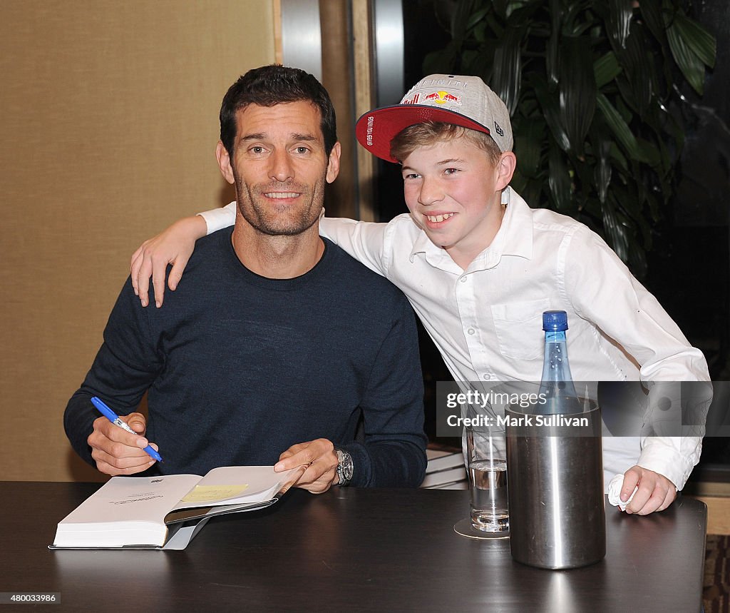 Mark Webber At "Aussie Grit" Book Tour Appearance In Sydney