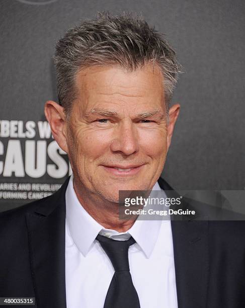 David Foster arrives at the 2nd Annual Rebel With A Cause Gala at Paramount Studios on March 20, 2014 in Hollywood, California.