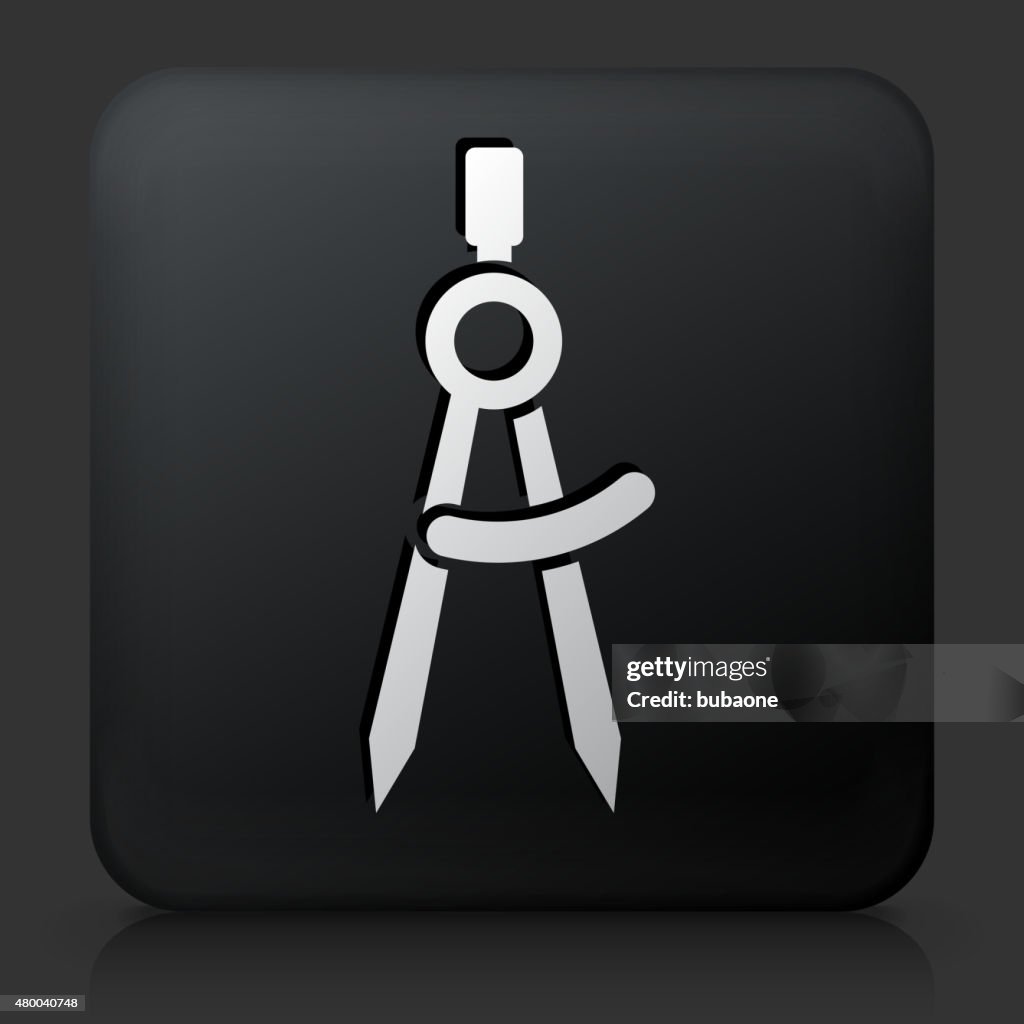 Black Square Button With Math Compass High-Res Vector Graphic - Getty ...