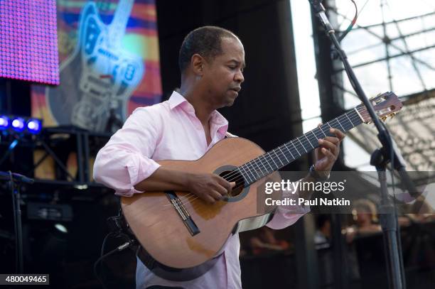 Musician Earl Klugh performs onstage at Eric Clapton's Crossroads Guitar Festival, held at Toyota Park, Bridgeview, Illinois, June 26, 2010.